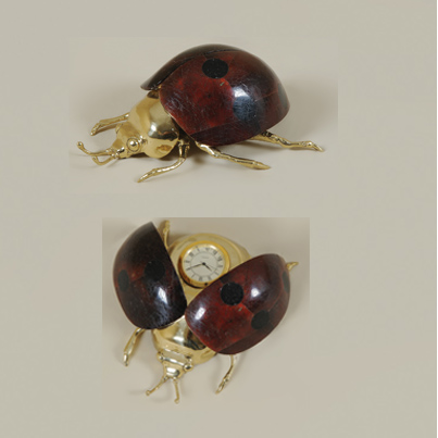 Ladybug Table Clock