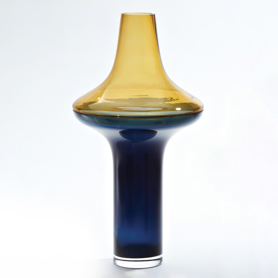Tall Amber Vase